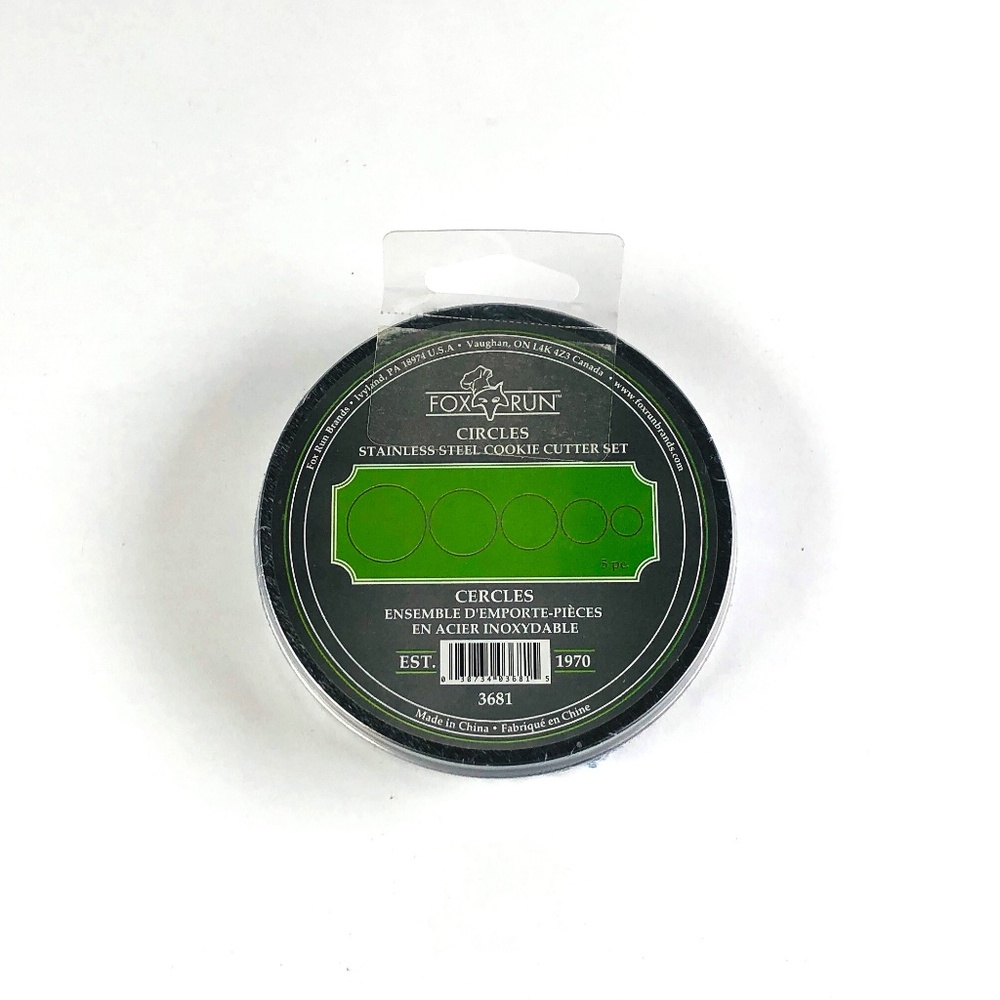 Fox Run - Circular Cookie Cutter Set - New in Package